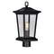 Cwi Lighting Leawood 1 Light Black Outdoor Lantern Head 0413PT8-1-101 - alternate 2